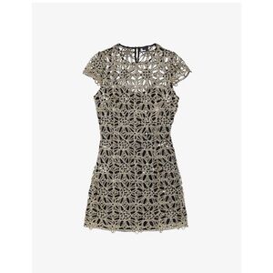 *NWT The Kooples Guipure Mini Dress in Antic Gold